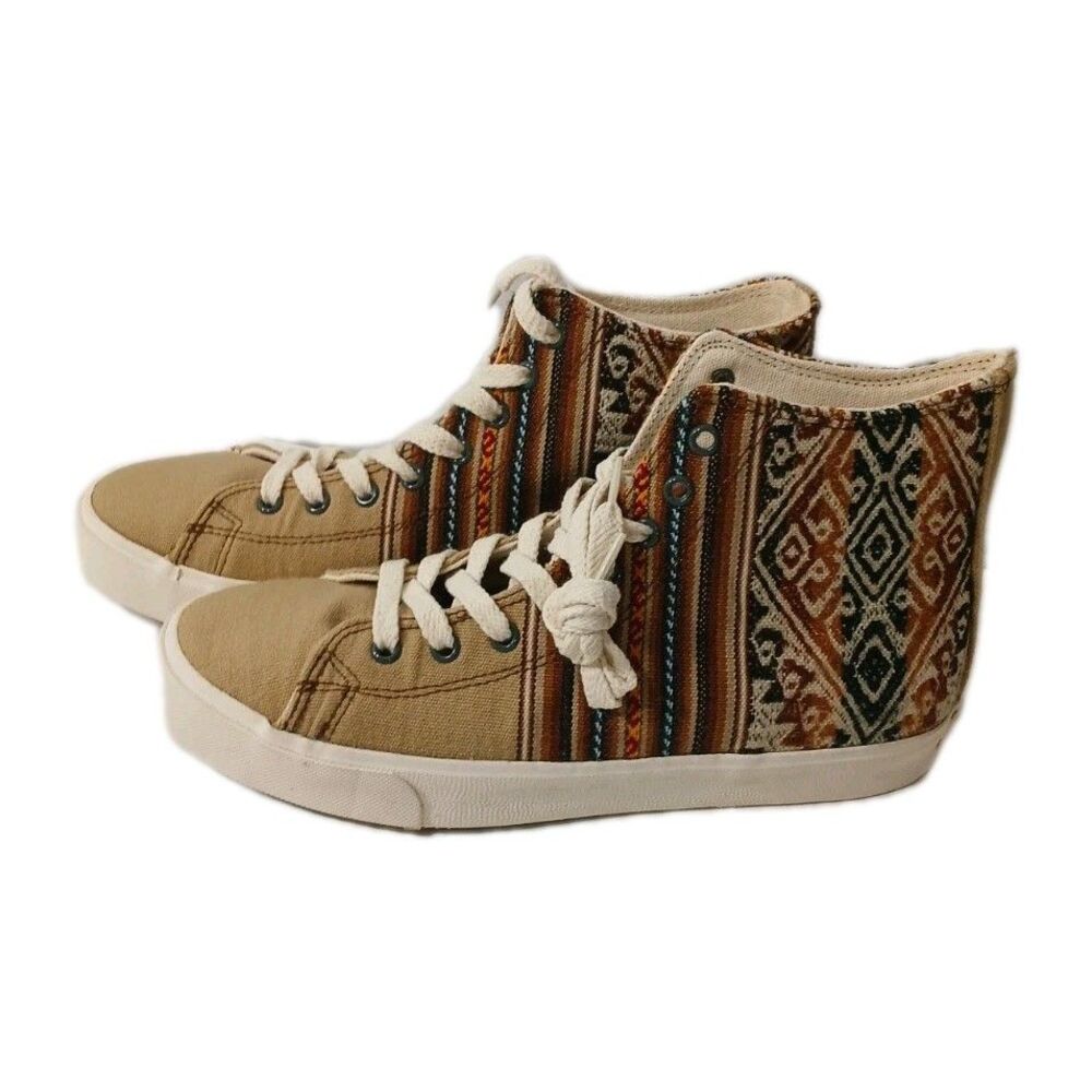 Inkkas Desert Nomad Jogger Women's Size 9 Tan, Brown, Black & Turquoise